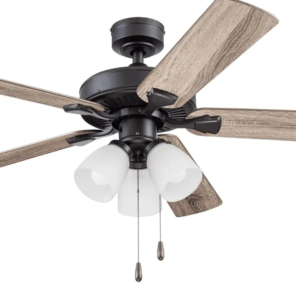 52" Ceiling Fan with Frosted Glass Light