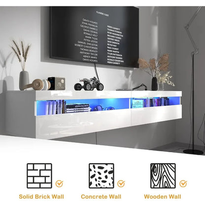 Wall Mounted TV Shelf  71" Modern Entertainment Center