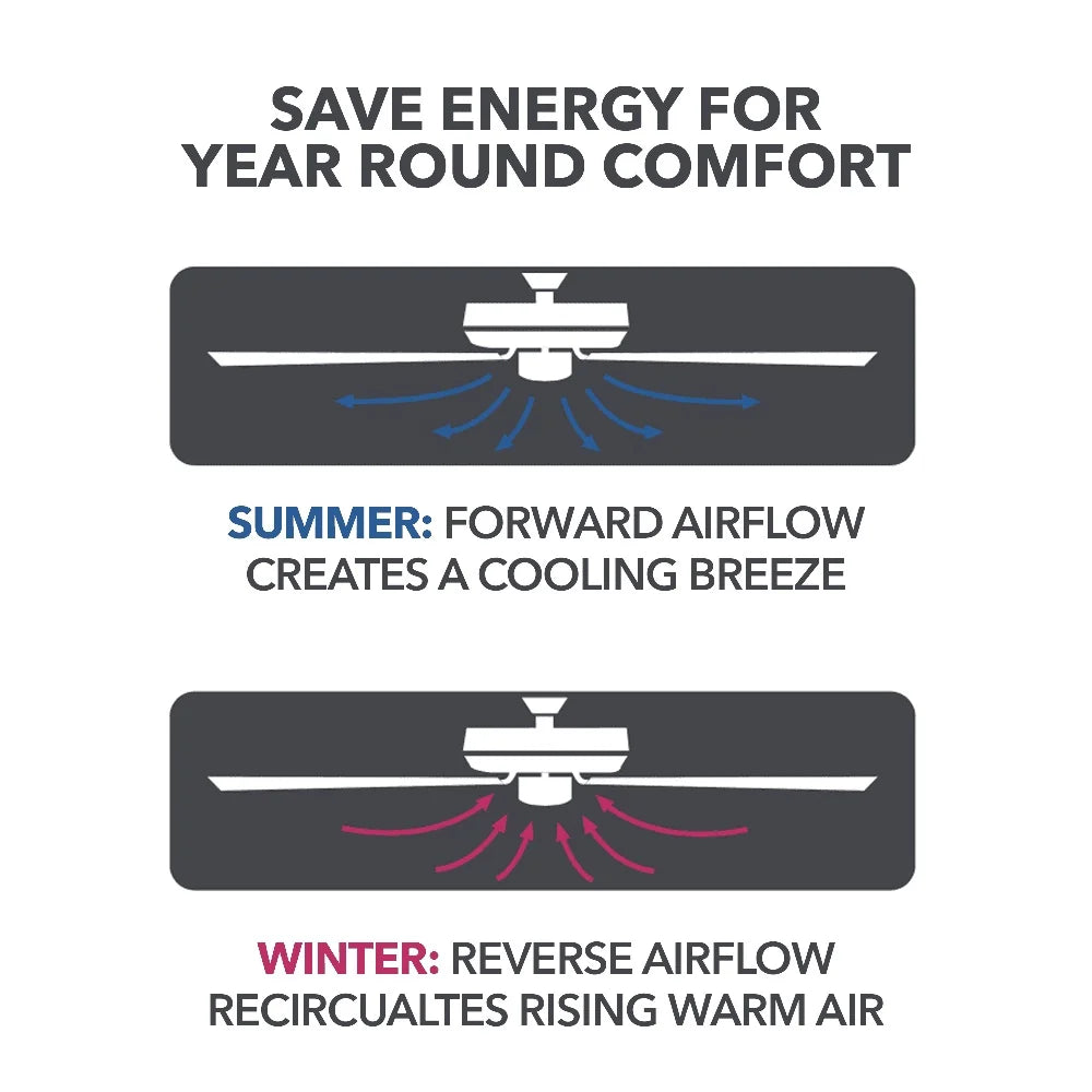 62 Inch Dual Blades Ceiling Fan with Light