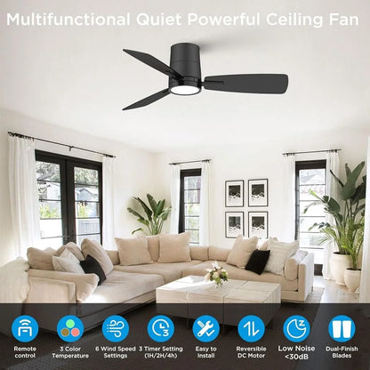Modern Ceiling Fan with Light