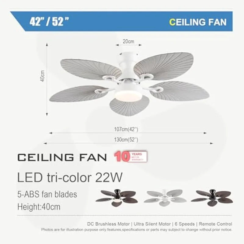 52"  Ceiling Fan with Light