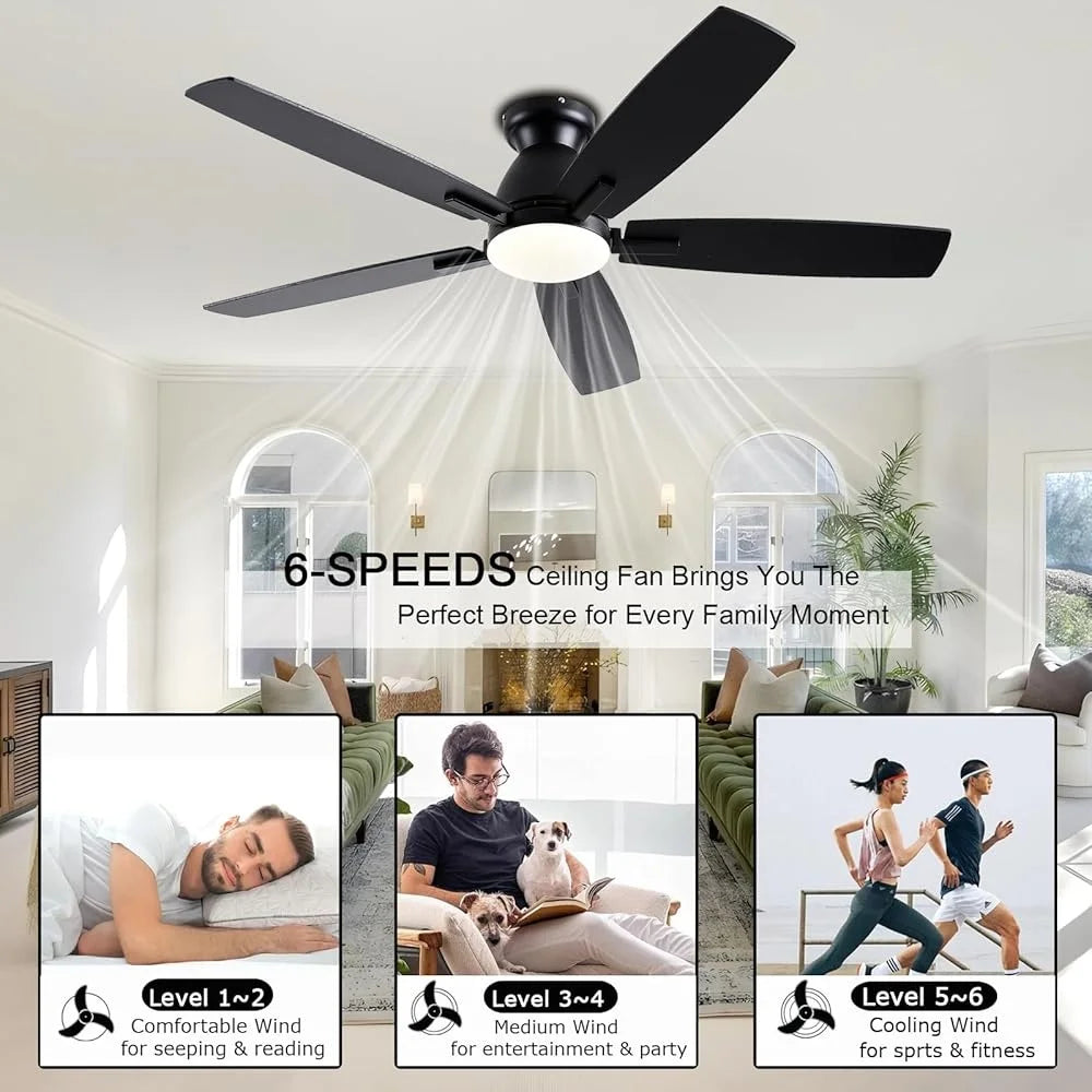 52 Inch Ceiling Fan with Light