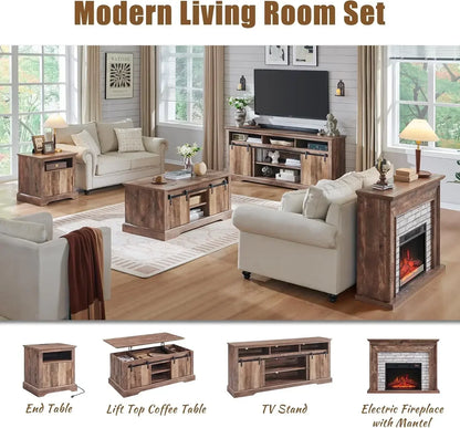 Electric Fireplace Heater, TV Stand