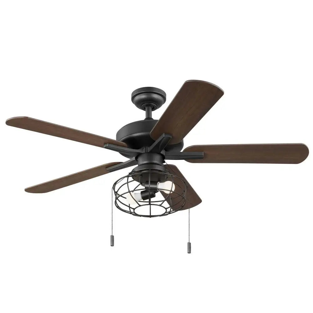 52" Industrial Cage Ceiling Fan with light