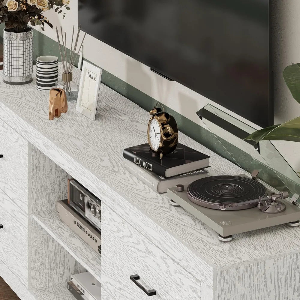 Farmhouse TV Stand for 75+ Inch TVs,