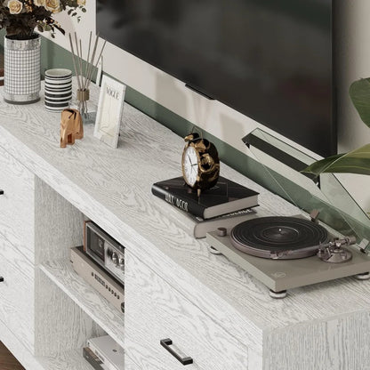 Farmhouse TV Stand for 75+ Inch TVs,