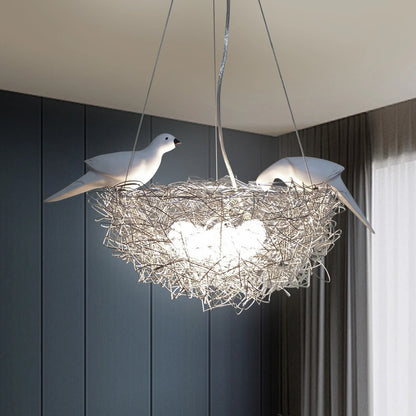 t Woven Nest Chandelier Light