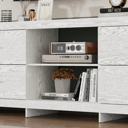 Farmhouse TV Stand for 75+ Inch TVs,