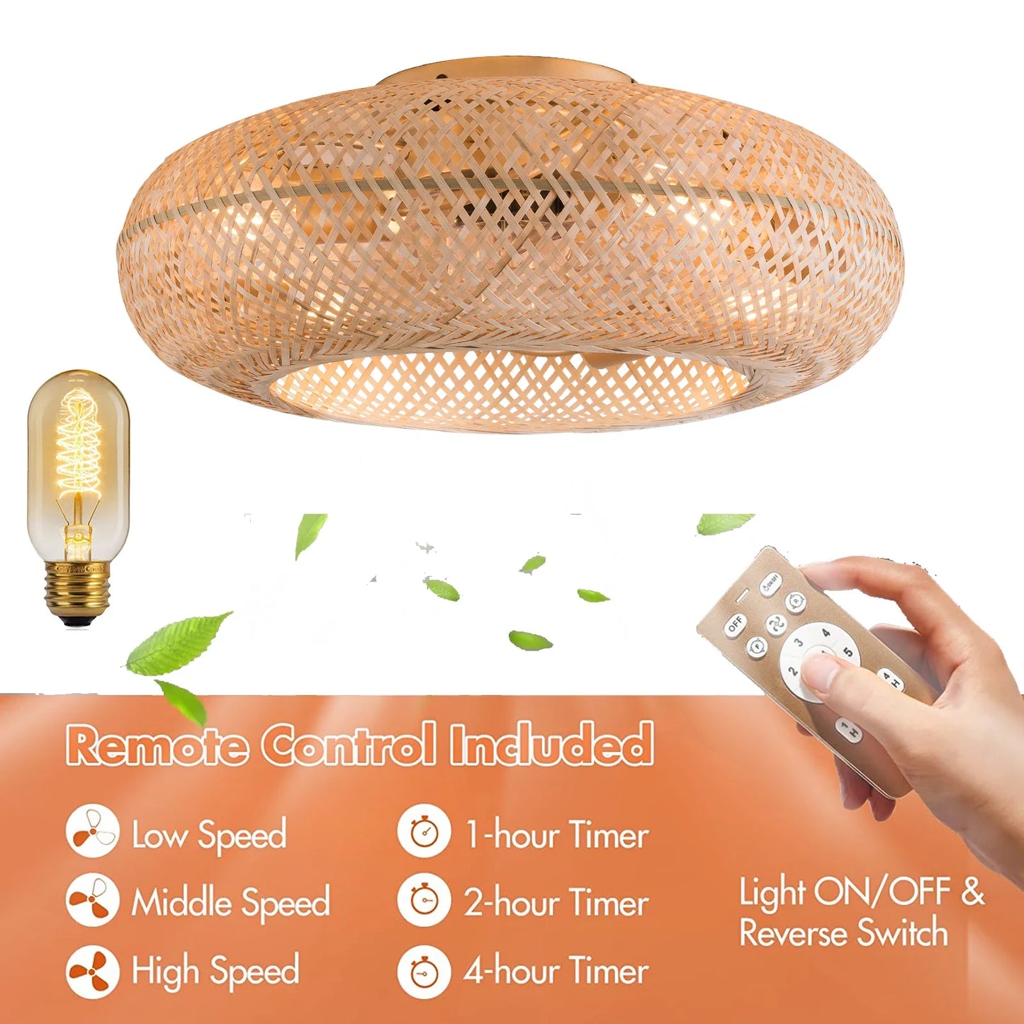 20" Vintage Cage Ceiling Fan