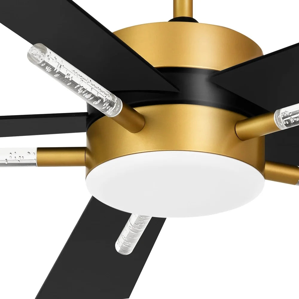 60" Crystal Ceiling Fan with Light