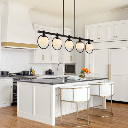 Chandelier with Glass Shade