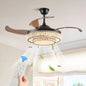 Crystal Ceiling Fan Light