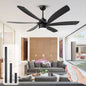 64 inch Black Ceiling Fan with Light