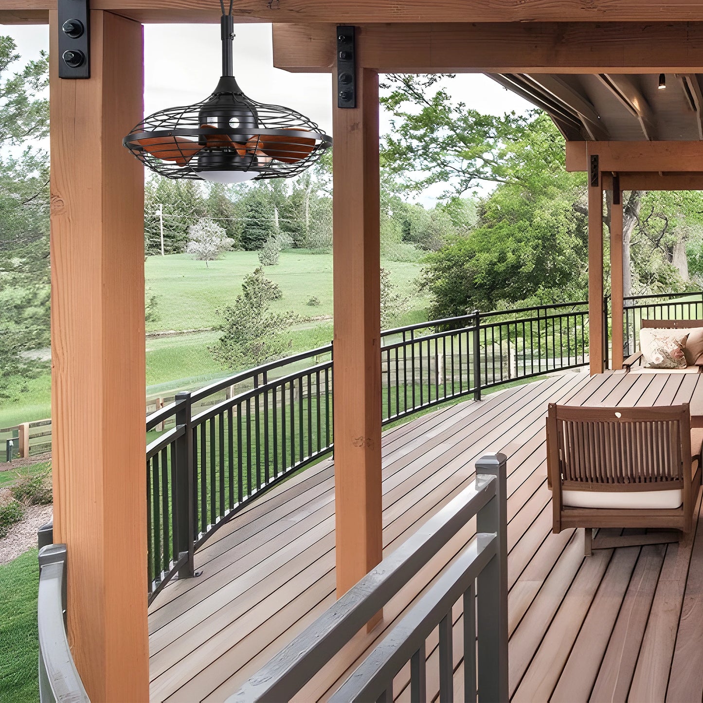 20" Ceiling Fan With LED Light