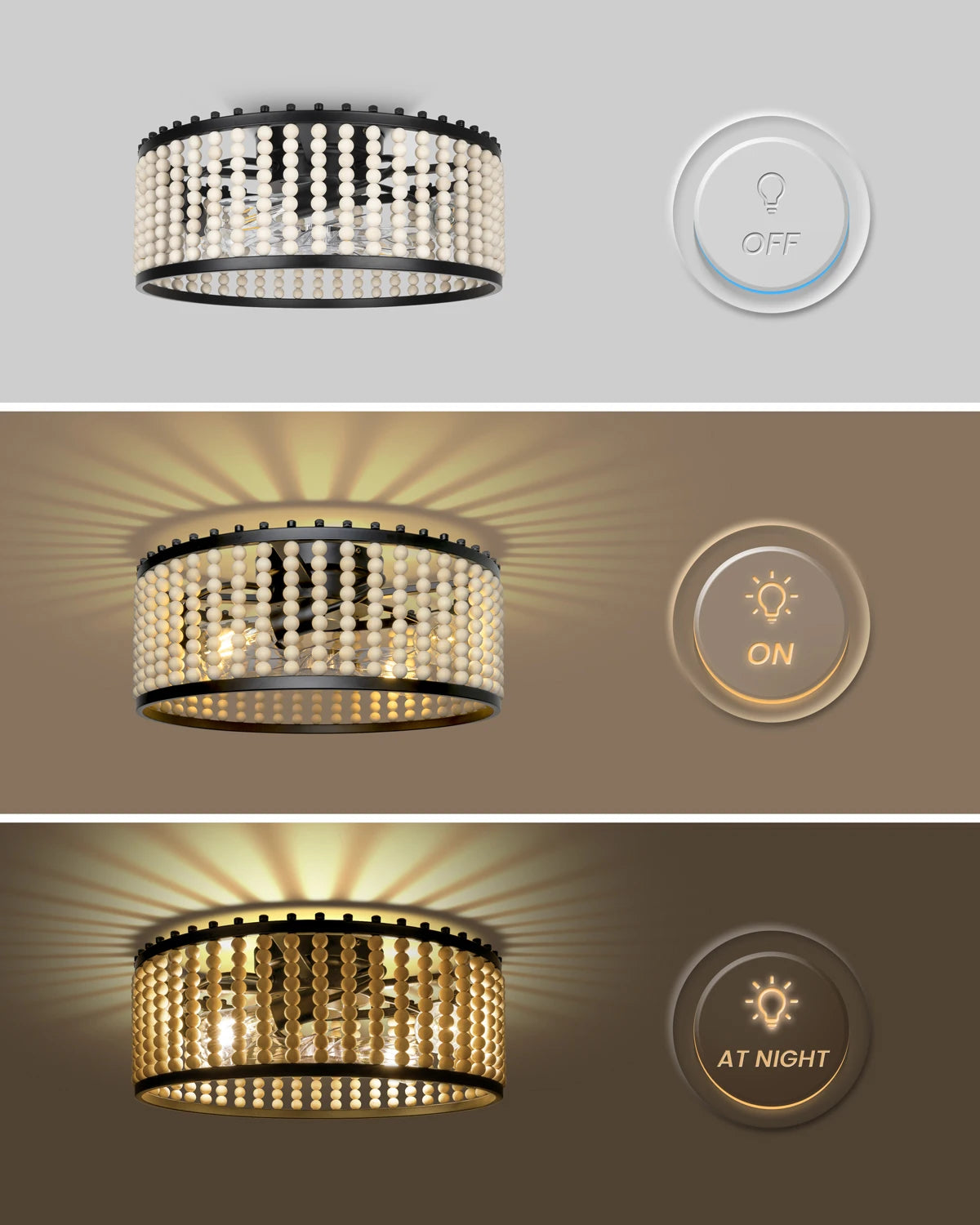 20" Ceiling Fan Chandelier