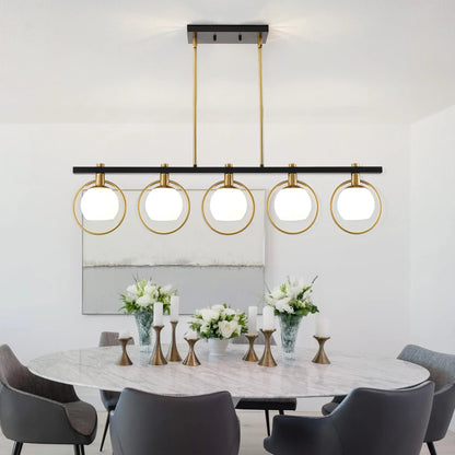 Chandelier with Glass Shade