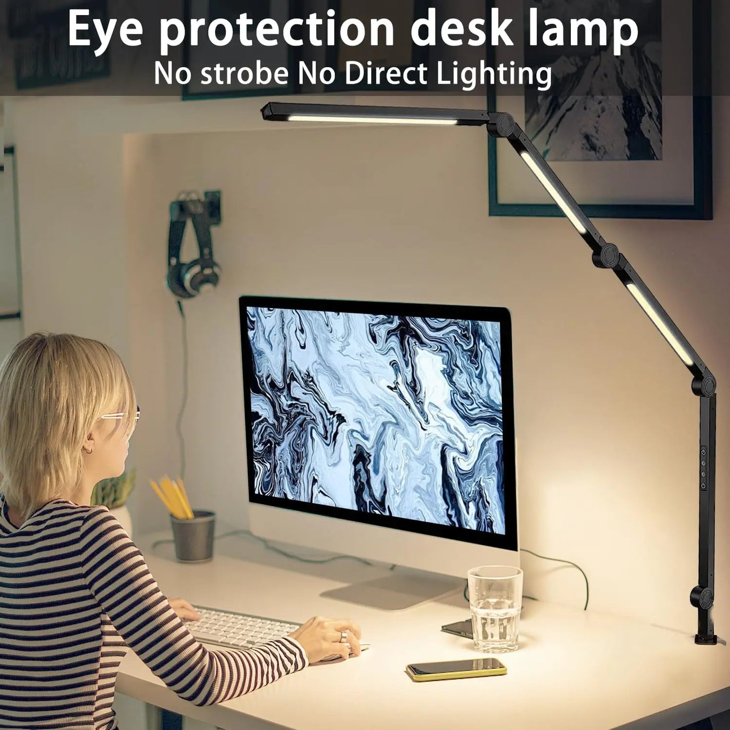 LED Desk Lamp with Clamp