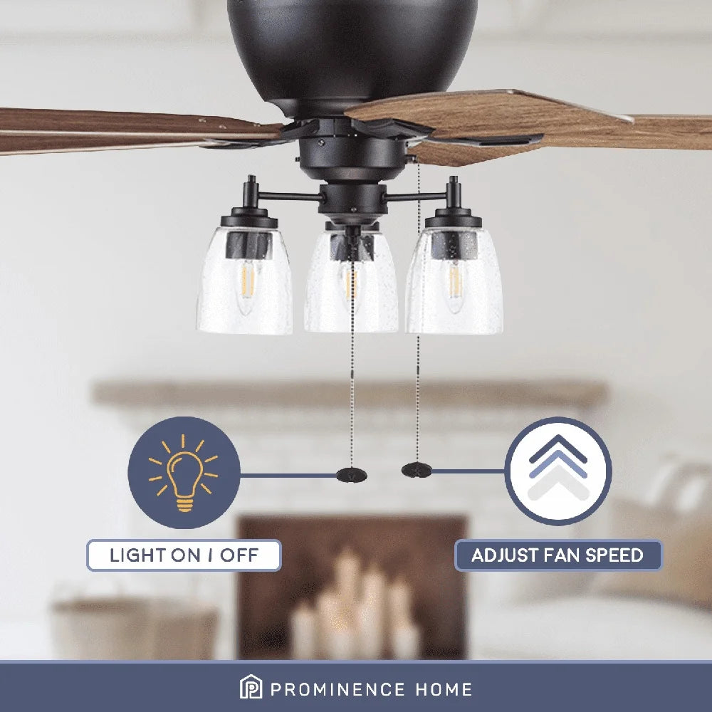 52" Ceiling Fan with light