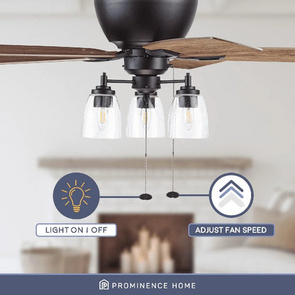 52" Ceiling Fan with light