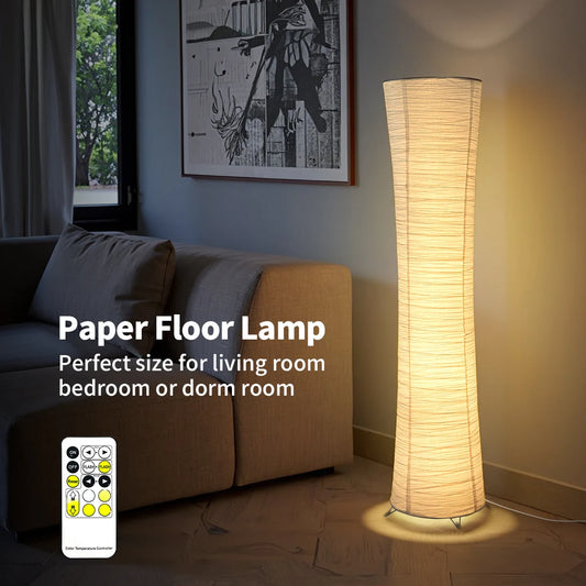 Paper floor lamp