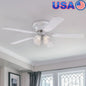 52" Reversible Blade Ceiling Fan with Light