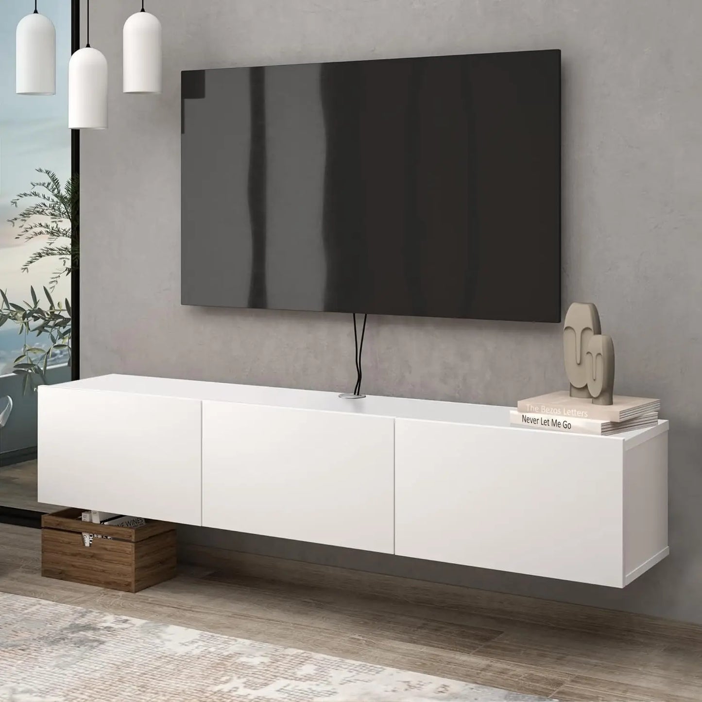 Floating  TV Stand up to 75 Inch TV