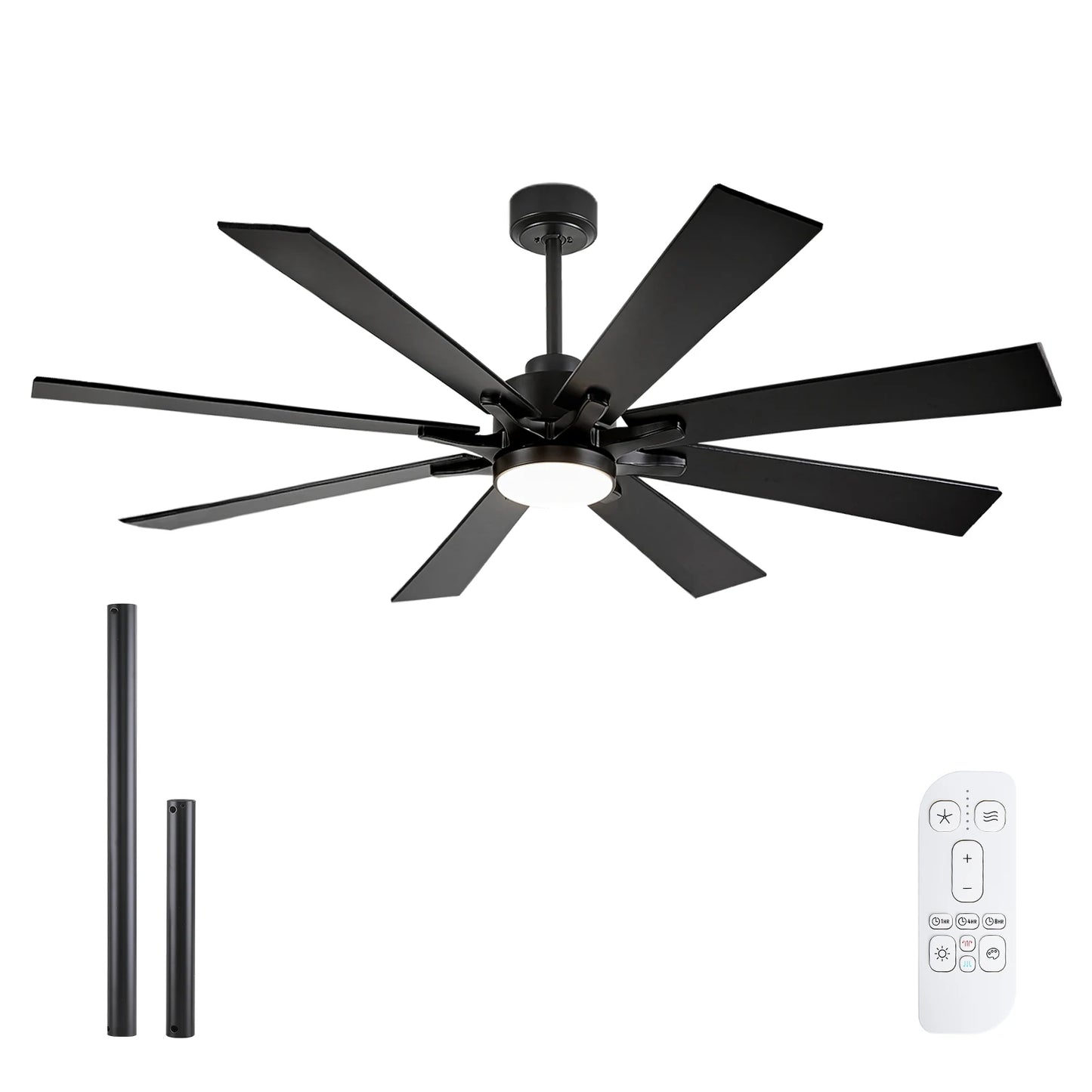 62/72-inch Industrial Ceiling Fan with Light