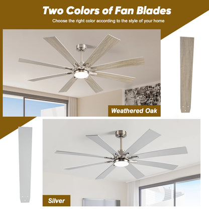 62/72-inch Industrial Ceiling Fan with Light