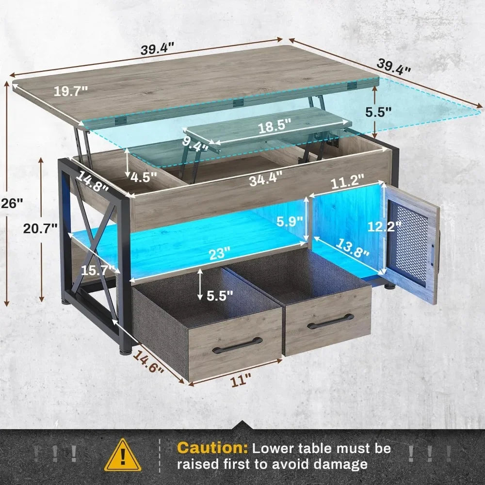 40" Lift Top Coffee Table,