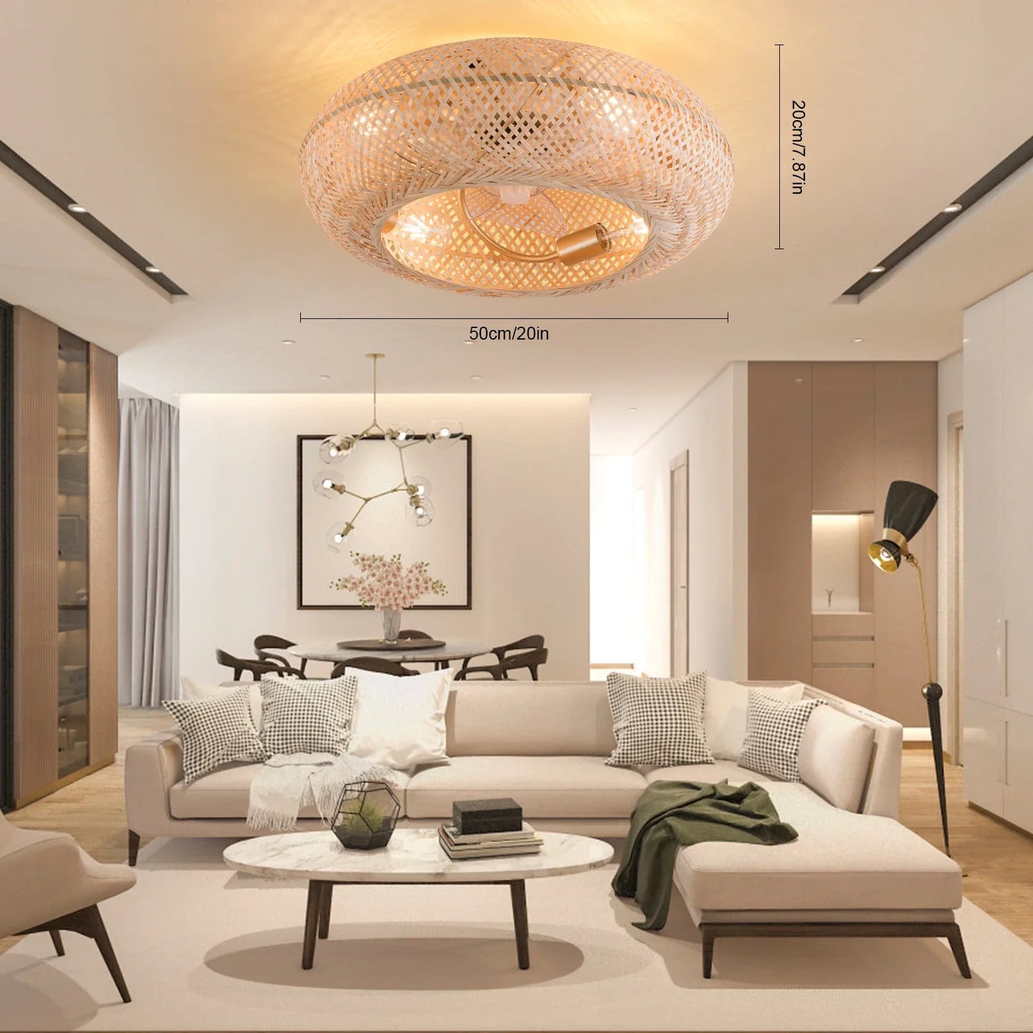 20" Vintage Cage Ceiling Fan