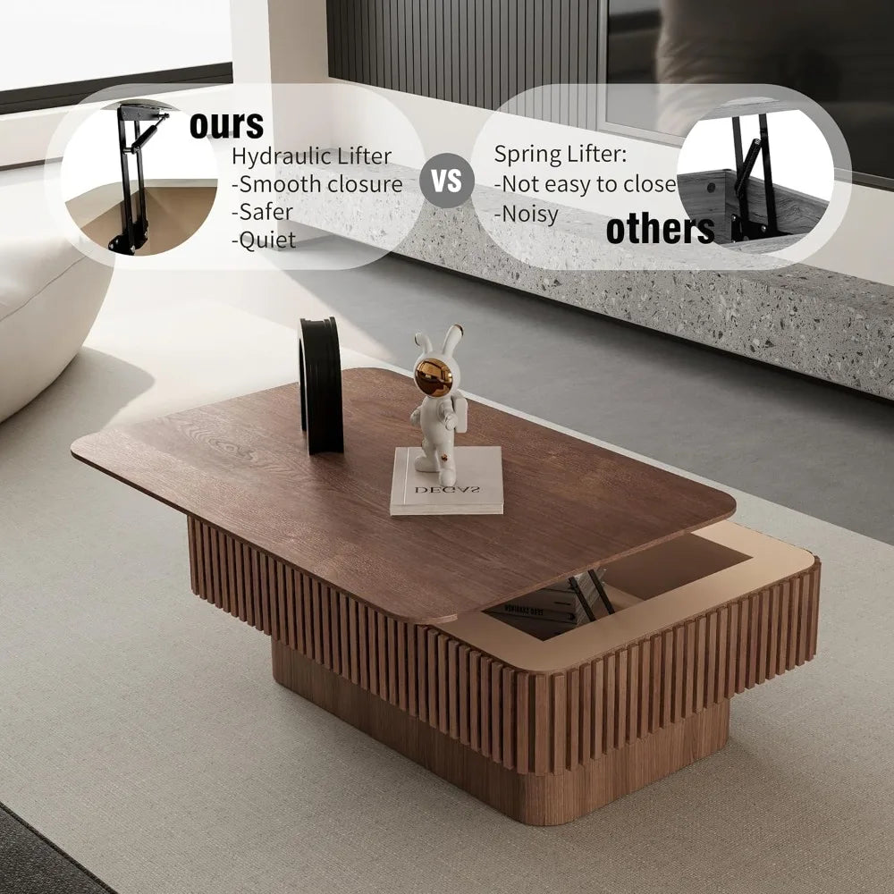 38.6" Square Lift Top Coffee Table