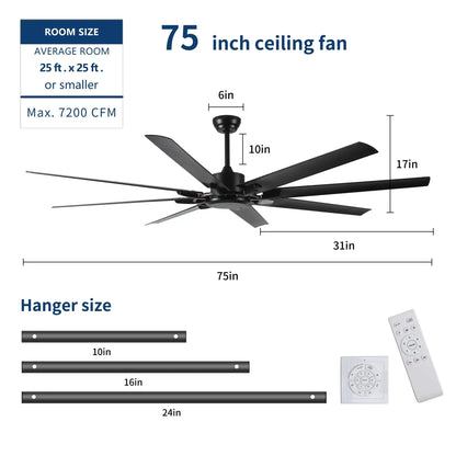 75"  Ceiling Fan