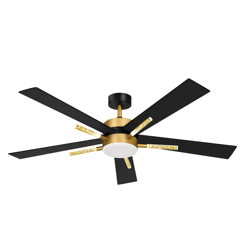 60" Crystal Ceiling Fan with Light