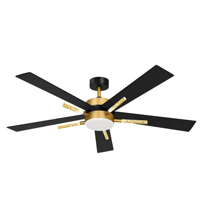 60" Crystal Ceiling Fan with Light