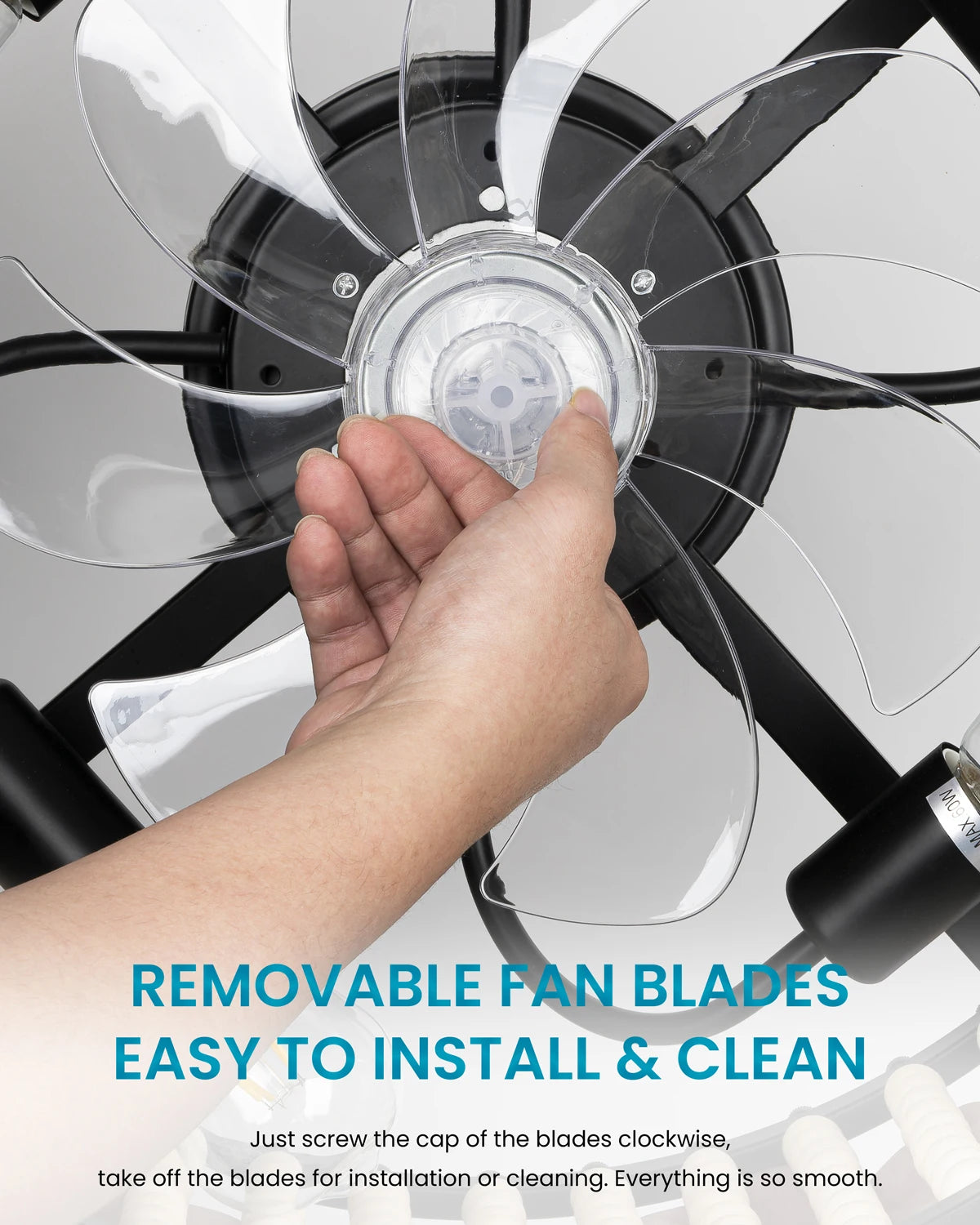 20" Ceiling Fan Chandelier