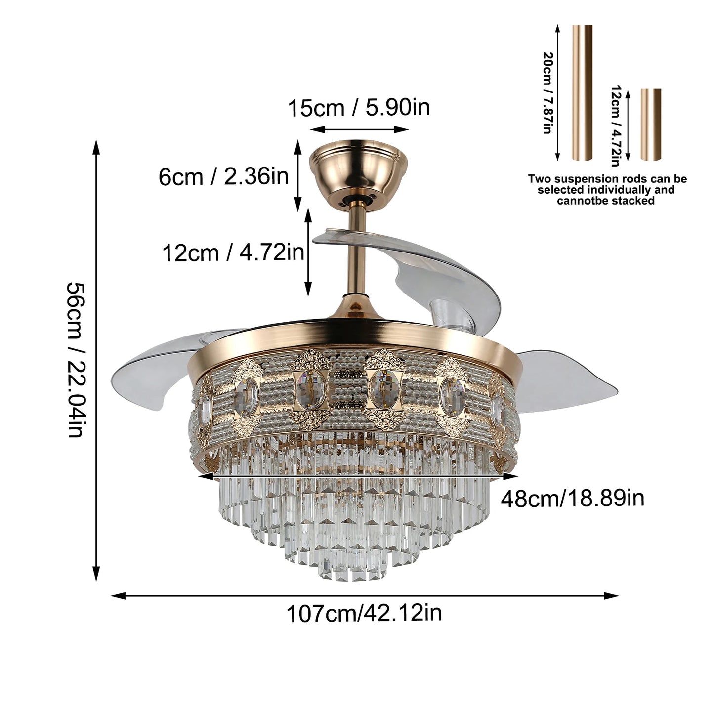 Ceiling Fan Chandelier