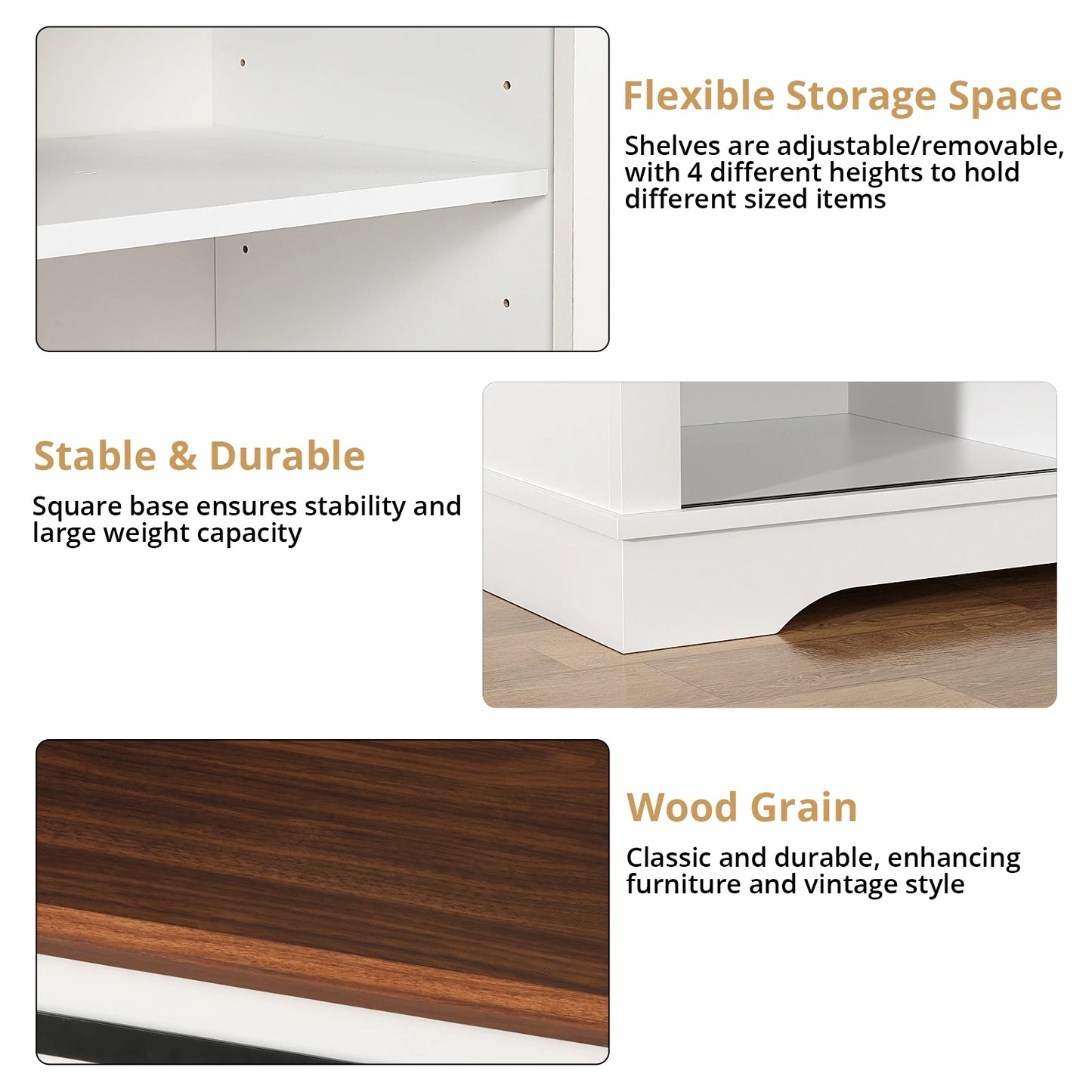 TV Stand for TVs up to 60’’ with Fireplace,