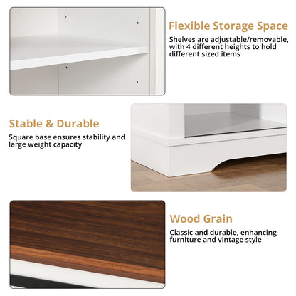 TV Stand for TVs up to 60’’ with Fireplace,