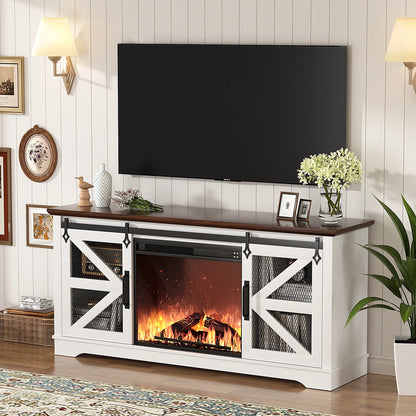 TV Stand for TVs up to 60’’ with Fireplace,