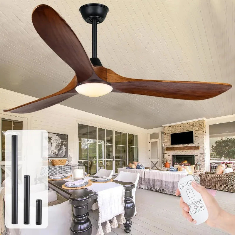 70" Large Ceiling Fan with Light and Remote