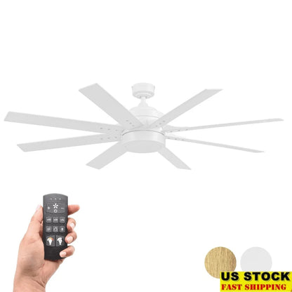 62 Inch Dual Blades Ceiling Fan with Light